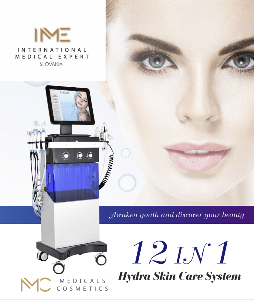 HYDRABEAUTY 12 IN 1 <br> 12 kezelőfej professzionális kezelésekre <br> Hydra Facial 