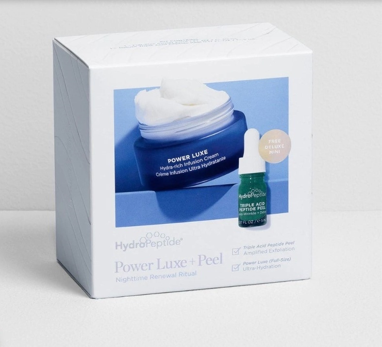 Power Luxe 30ml + Triple Acid Peel 5 ml Kit. <br>Éjszakai rcápoló készlet - peptides peeling és retinolos anti-aging krém