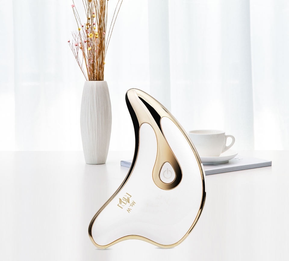 Gua Sha arcmegemelő masszázskészülék fényterápiás arc és nyak ápolásra<br>Facial Lifting Massager