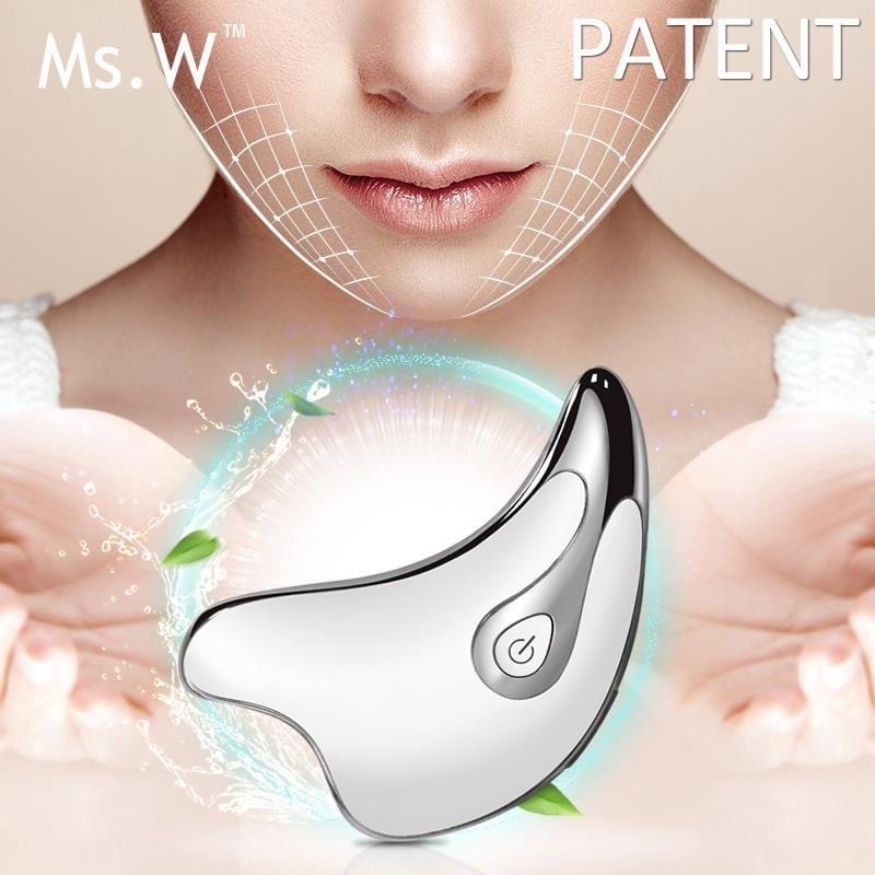 Gua Sha arcmegemelő masszázskészülék fényterápiás arc és nyak ápolásra<br>Facial Lifting Massager